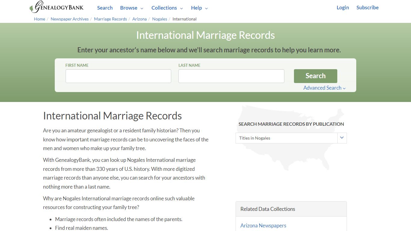 International Marriage Records Online Search